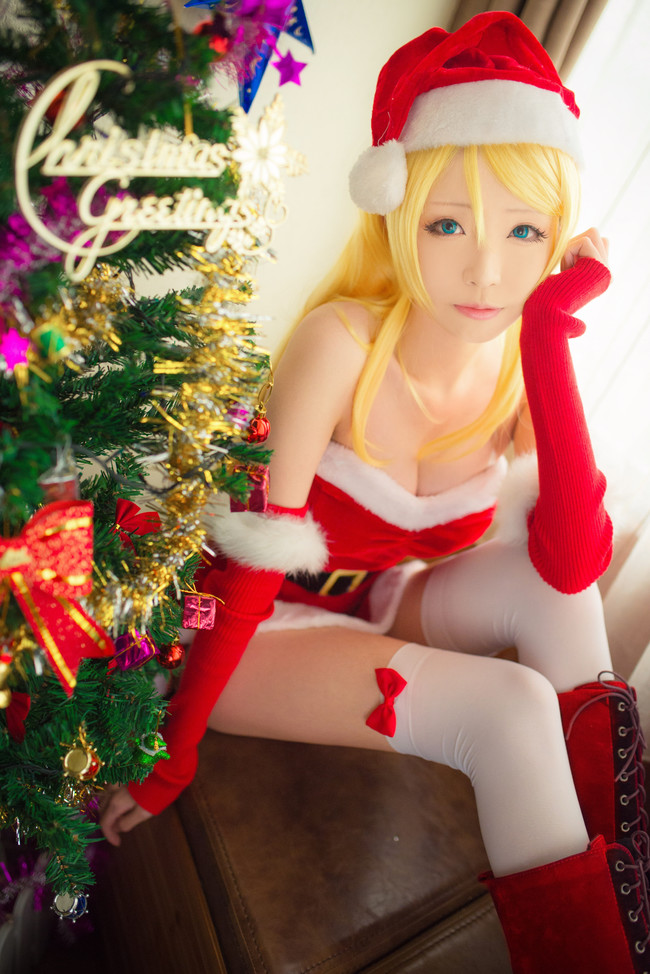 [cosplay]《LOVE LIVE！》绚濑绘里 圣诞觉醒[二次元cos]