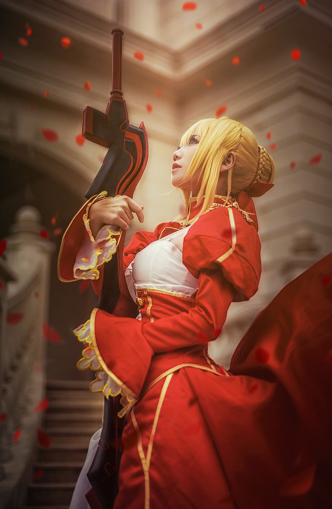 [cosplay]红色の暴君saber尼禄[二次元cos]