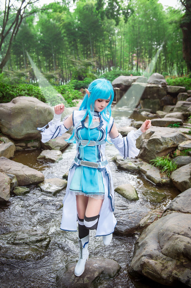 [cosplay]刀剑神域-亚丝娜水精灵ver.[二次元cos]