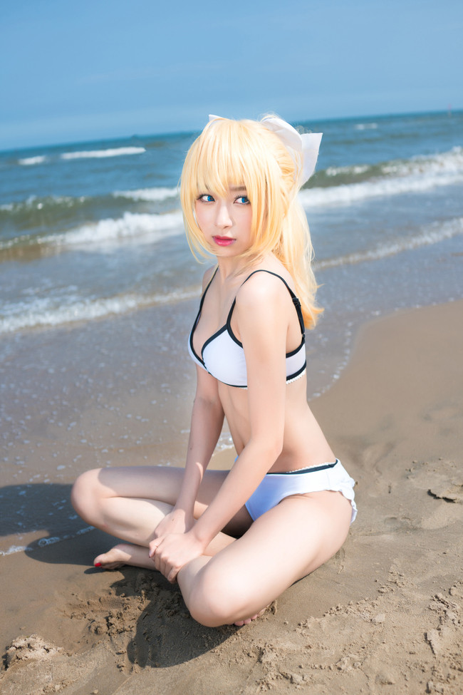 [cosplay]Saber Lily泳装[二次元cos]