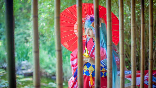 [cosplay]——MIKU 花色衣.ver——[二次元cos]