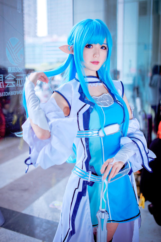 [cosplay]==亚丝娜水精灵==[二次元cos]