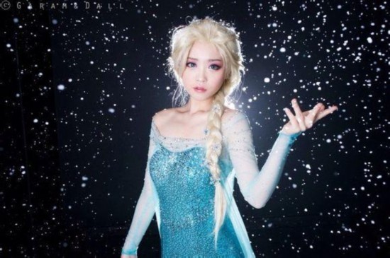 [cosplay]《冰雪奇缘》女主艾莎COS[二次元cos]