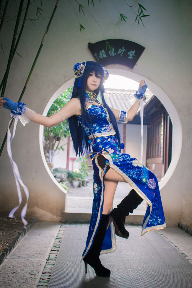 [cosplay]旗袍觉醒ver.园田海未~[二次元cos]